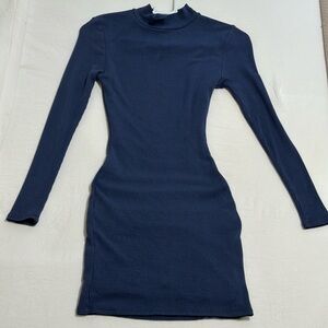 Windsor Navy Long Sleeve Dress